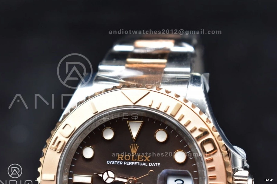 Dial Clean Plated 126621 Rose Gold Bracelet Brown 1:1 Yacht-Master Edition SS 904L Steel VR3235 On Best 1103